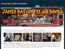 Tablet Screenshot of jamesbaycoffeeandbooks.com